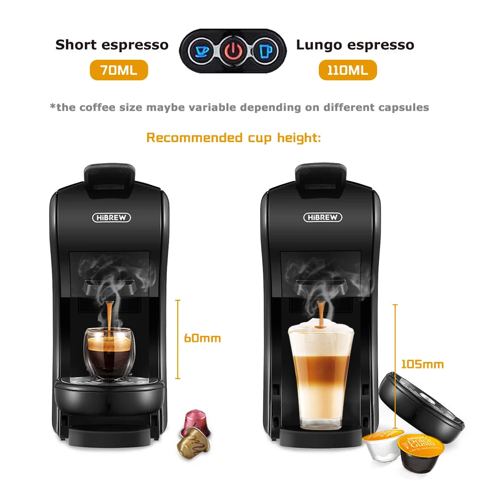 Coffee Machine 19 Bar 4in1 Hot & Cold Multiple