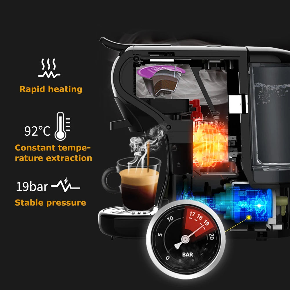 Coffee Machine 19 Bar 4in1 Hot & Cold Multiple