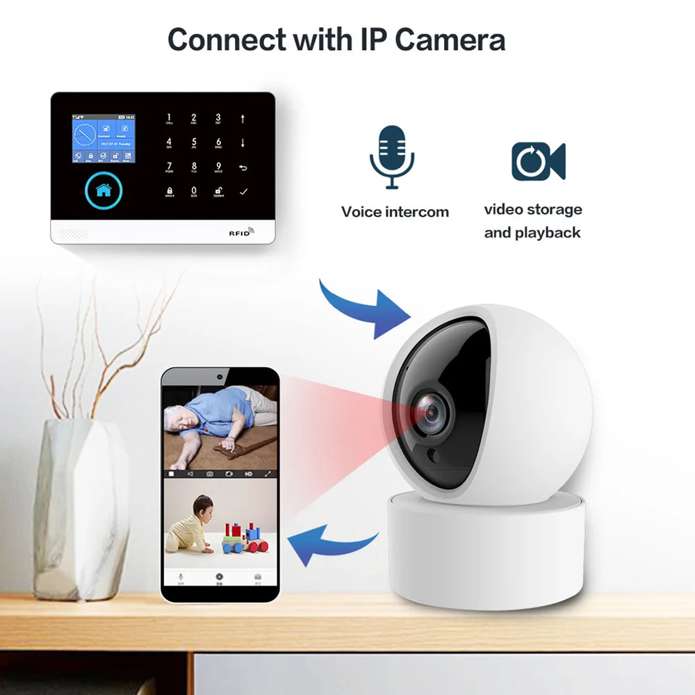 Home Security GSM Smart Life Wifi Alarm System