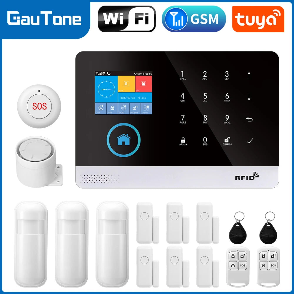 Home Security GSM Smart Life Wifi Alarm System